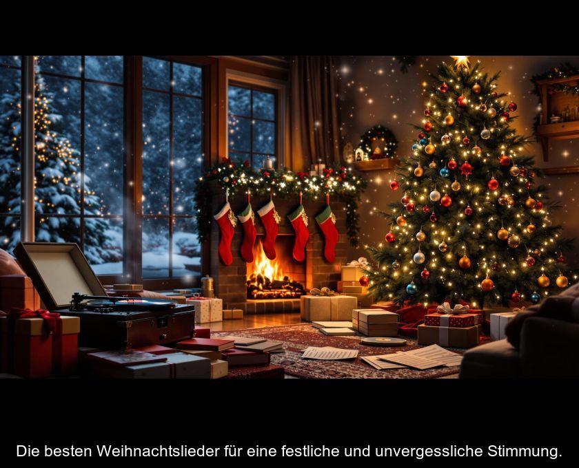 Die Besten Weihnachtslieder Für Eine Festliche Und Unvergessliche Stimmung.