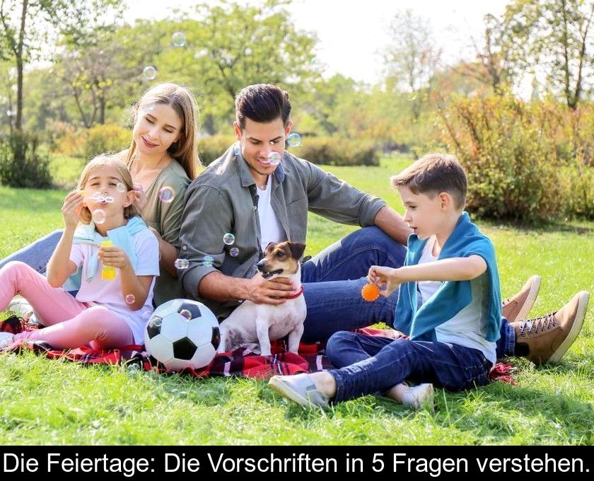 Die Feiertage: Die Vorschriften In 5 Fragen Verstehen.