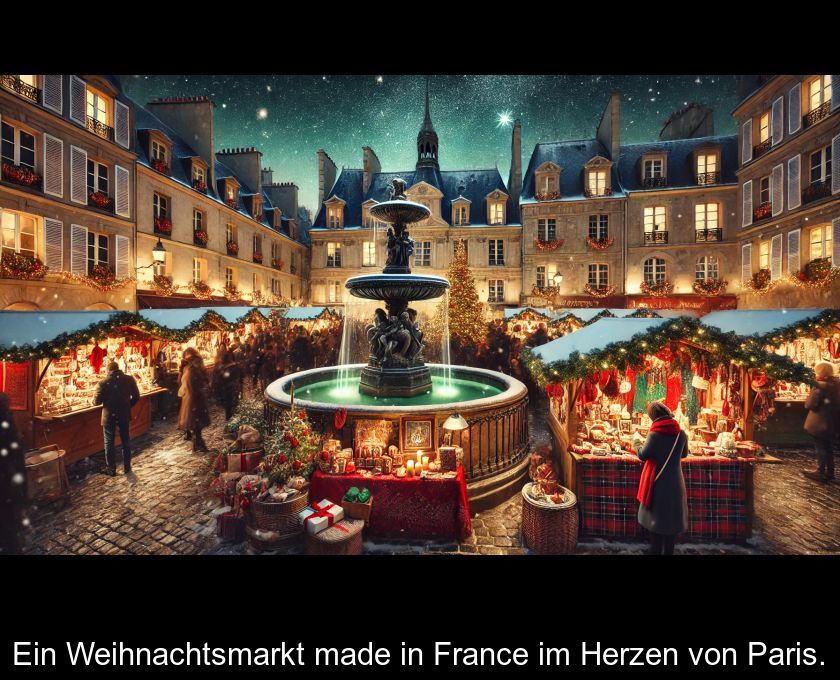 Ein Weihnachtsmarkt Made In France Im Herzen Von Paris.