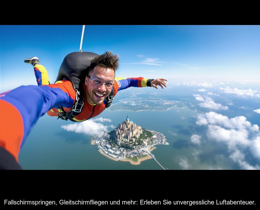 Fallschirmspringen, Gleitschirmfliegen Und Mehr: Erleben Sie Unvergessliche Luftabenteuer.