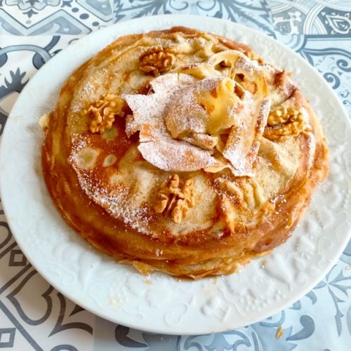 Crêpekuchen mit Kastaniencreme: ein Feinschmeckerrezept