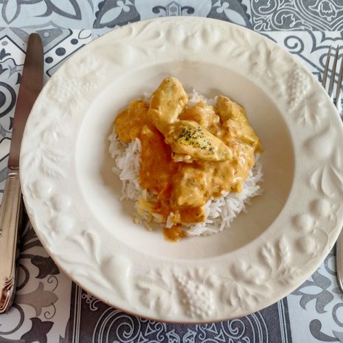 Puten-Colombo mit Kokosmilch: ein schmackhaftes Rezept